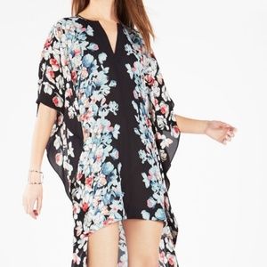 BCBG MAXAZRIA Dameka Floral Print High-low DRESS